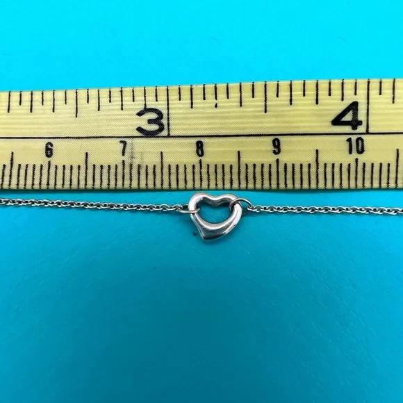 Tiffany Elsa Peretti Diamonds by the Yard Open Heart Bracelet - Picture 11 of 14